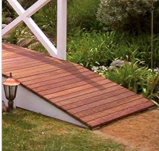 Auslaufkeil für Premium Bogen-Teichbrücke