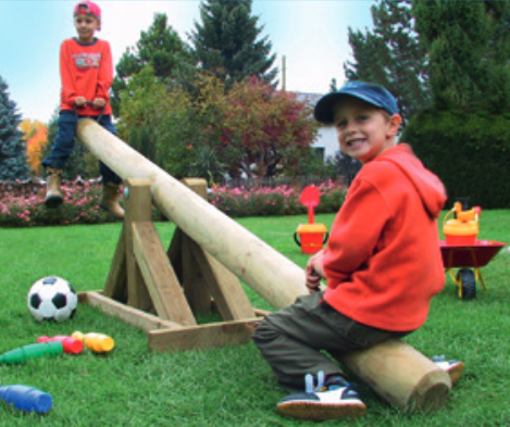 Holzwippe Kinderspielgeräte Haus,Hof und Garten Raestruper Holzhandel