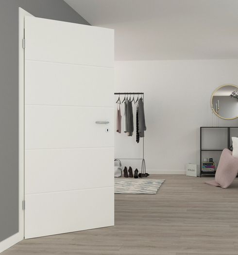 Designtür Typ Elena V05 - weiss