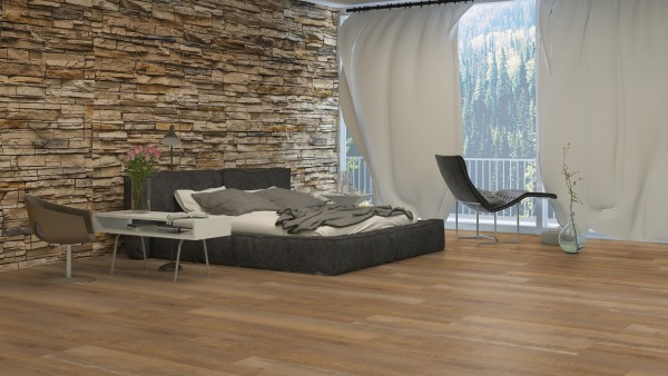 Klebe-Vinyl Design Bodenbelag Objectflor - Expona Design | Sawn Saddle Oak