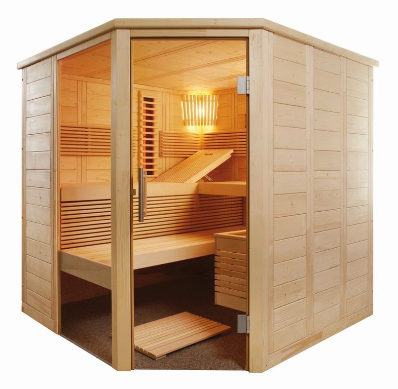 SENTIOTEC Sauna-Infra-Kombi Alaska Corner Infra+